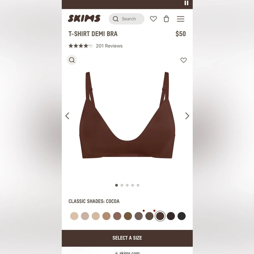SKIMS t-shirt demi bra - Picture 6 of 6